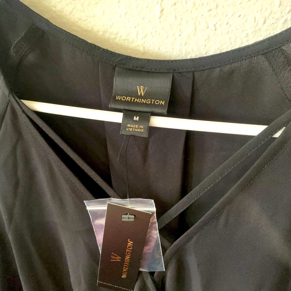 Worthington Black Medium Blouse
